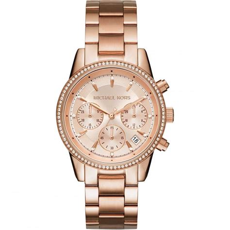 armbanduhr rosegold michael kors|michael kors rose gold watch.